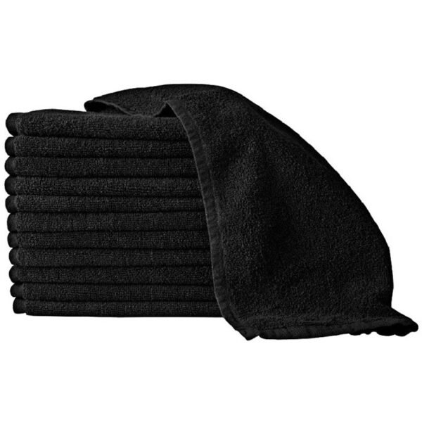 Professional anti bleach black cotton spa towel wrap wholesale — изображение 2